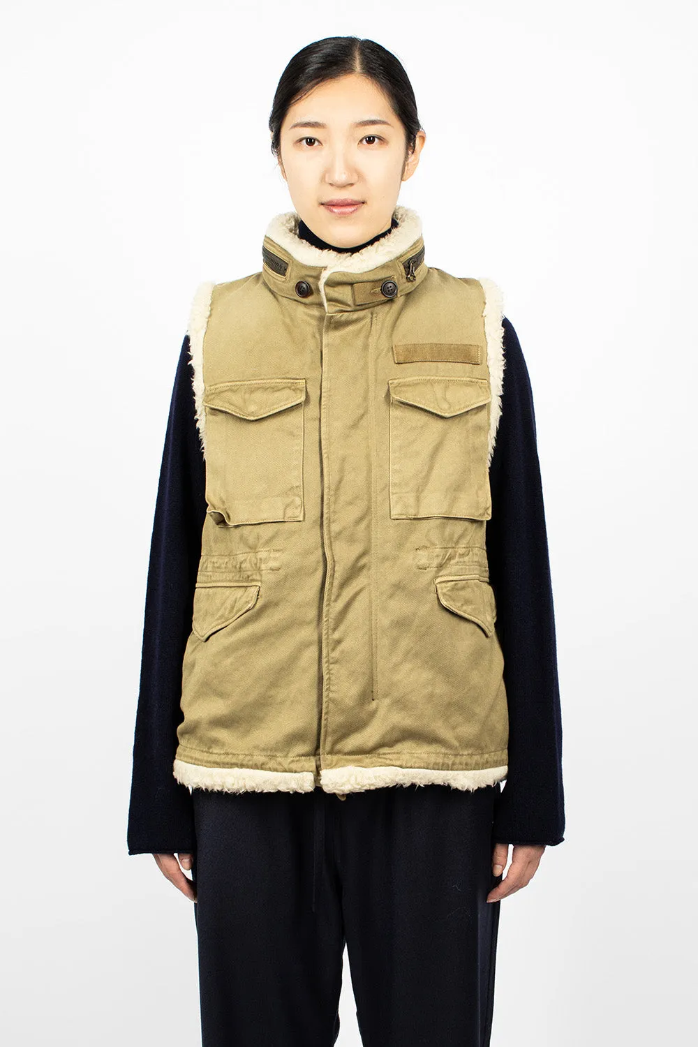 Mil Boa Vest Khaki