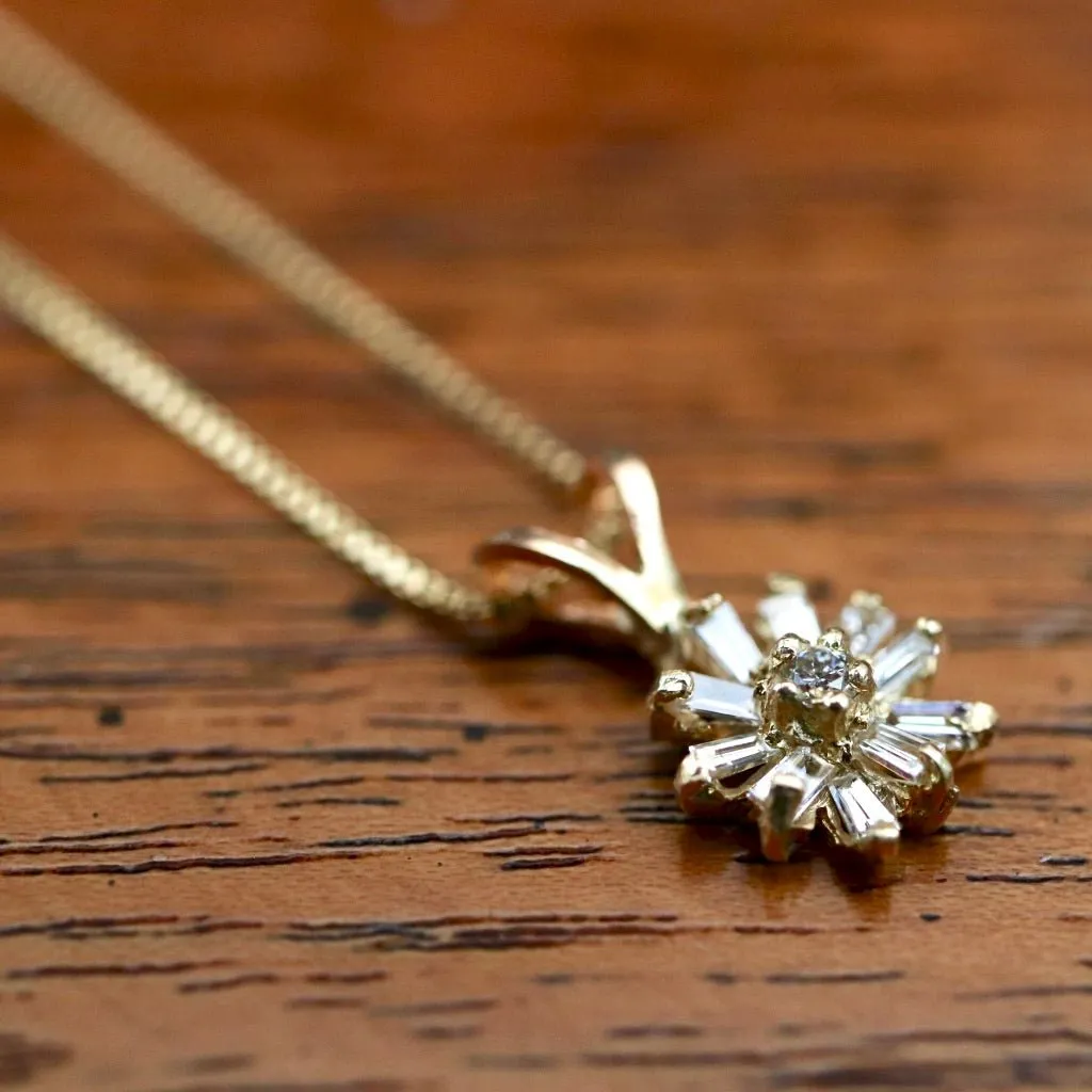 Moonlight Serenade 14k Gold and Diamond Necklace