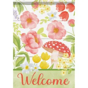 Mushroom Floral - Garden Flag