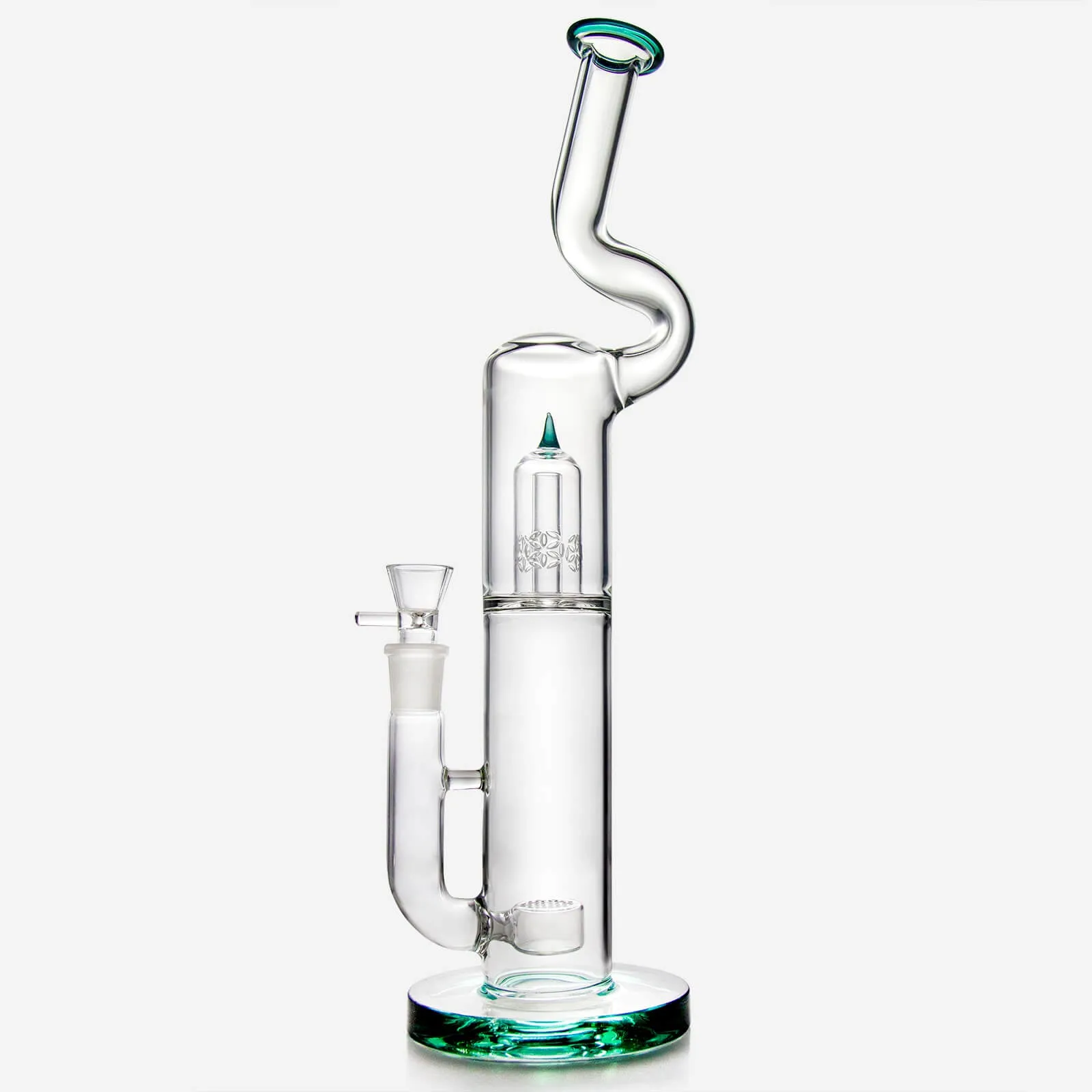 Natty Flower Bong with Seed of Life Perc 16"