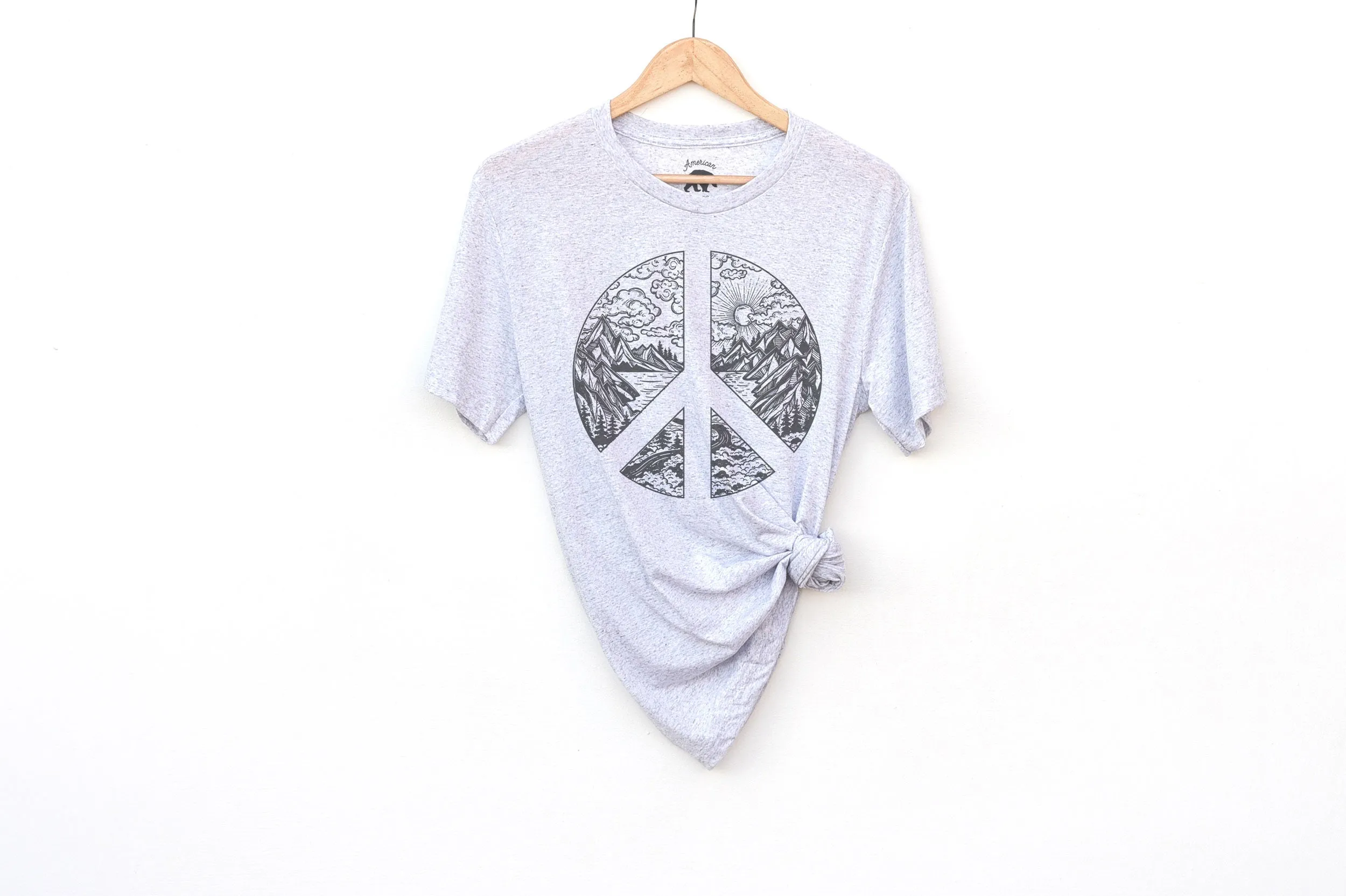 Nature Peace Sign Adult Shirts