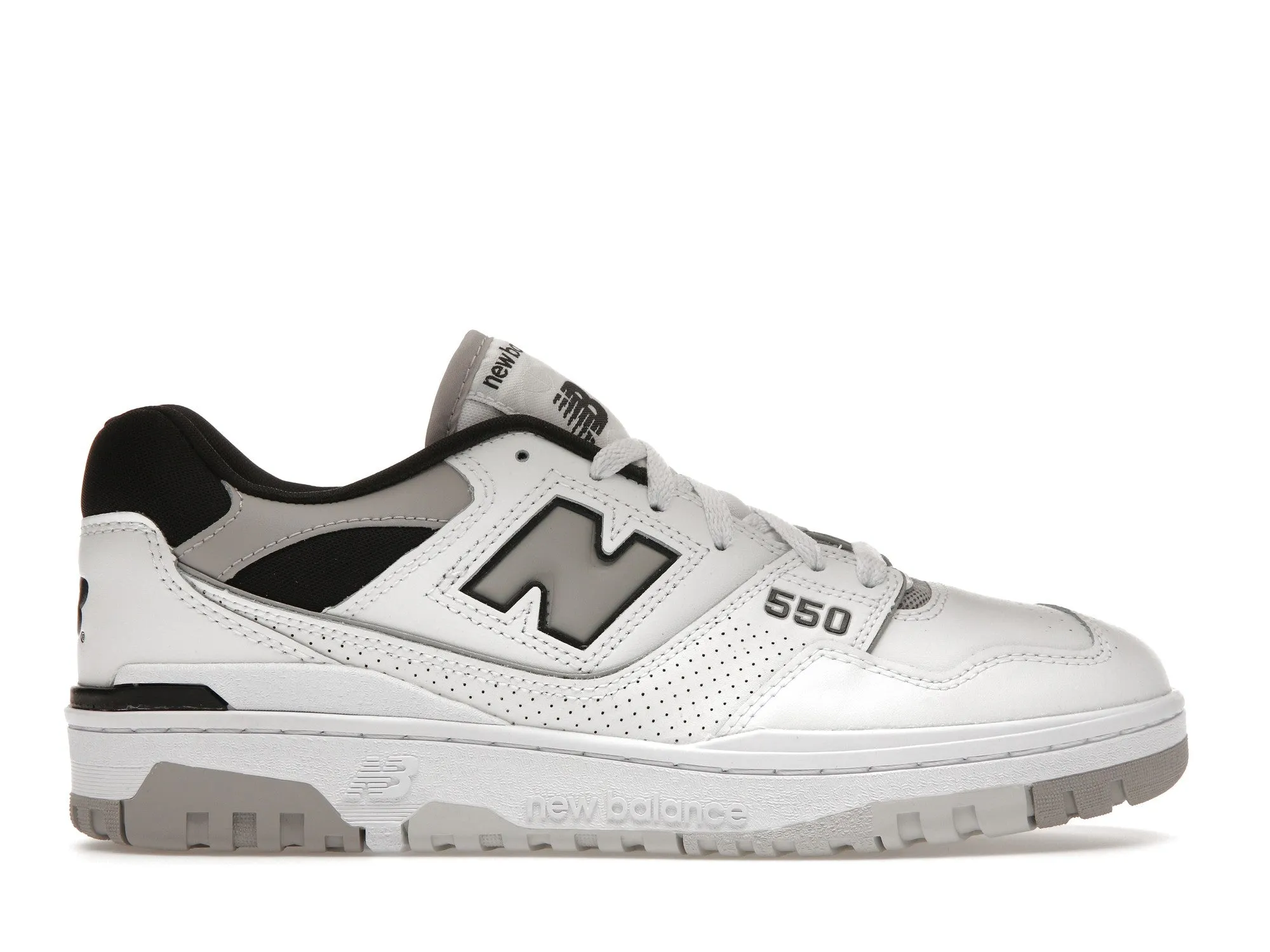 New Balance 550 White Concrete Black