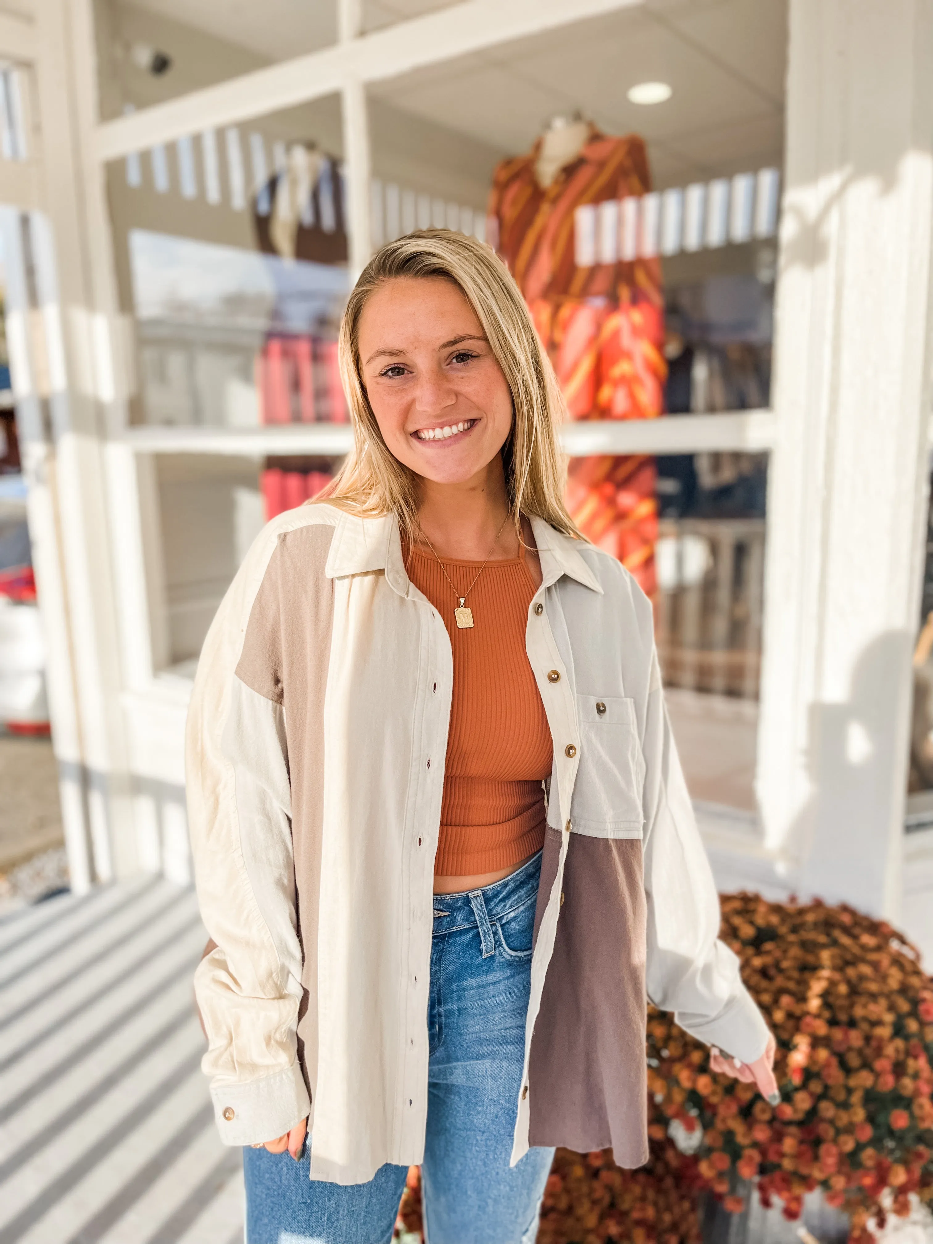 On The Block Color Block Top