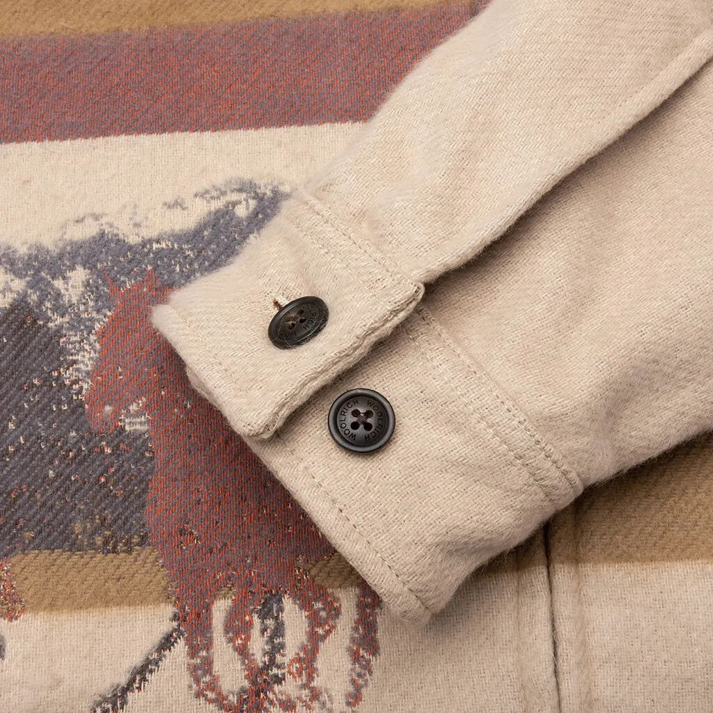 One Of These Days x Woolrich Overshirt with Zip - Canvas