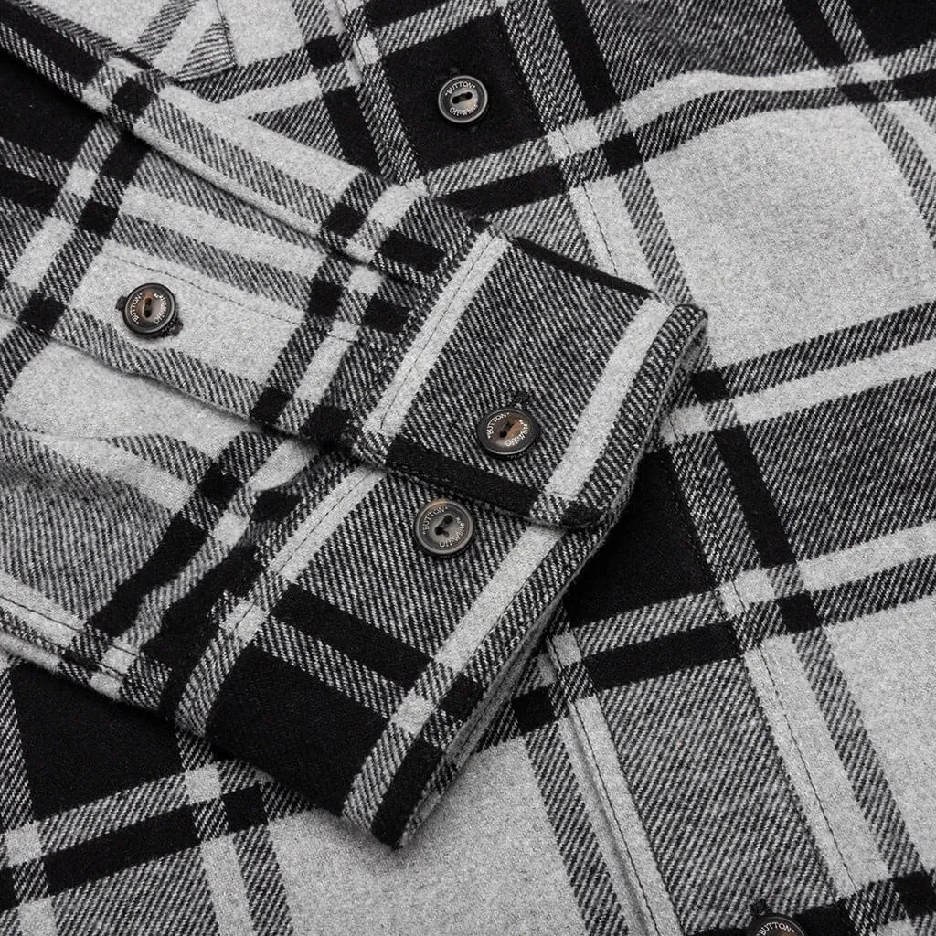 Outline Arr Flannel Shirt - Melange Grey