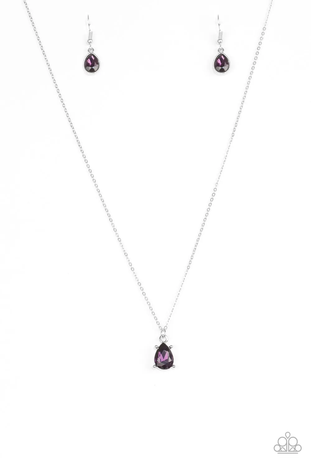 Paparazzi Classy Classicist Purple Necklace Set