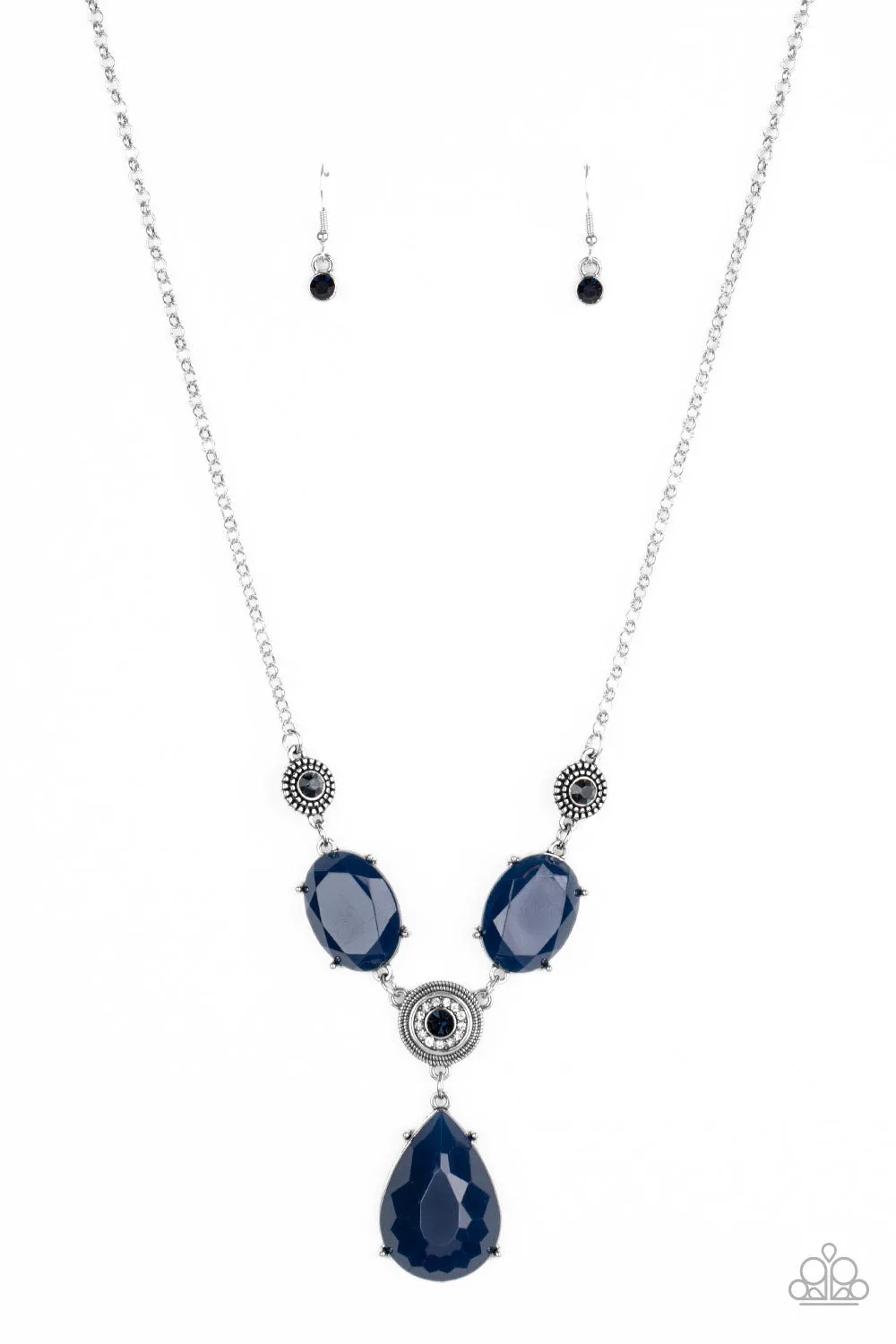 Paparazzi Heirloom Hideaway Blue Necklace