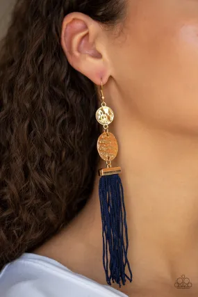 Paparazzi Lotus Gardens Blue Earrings