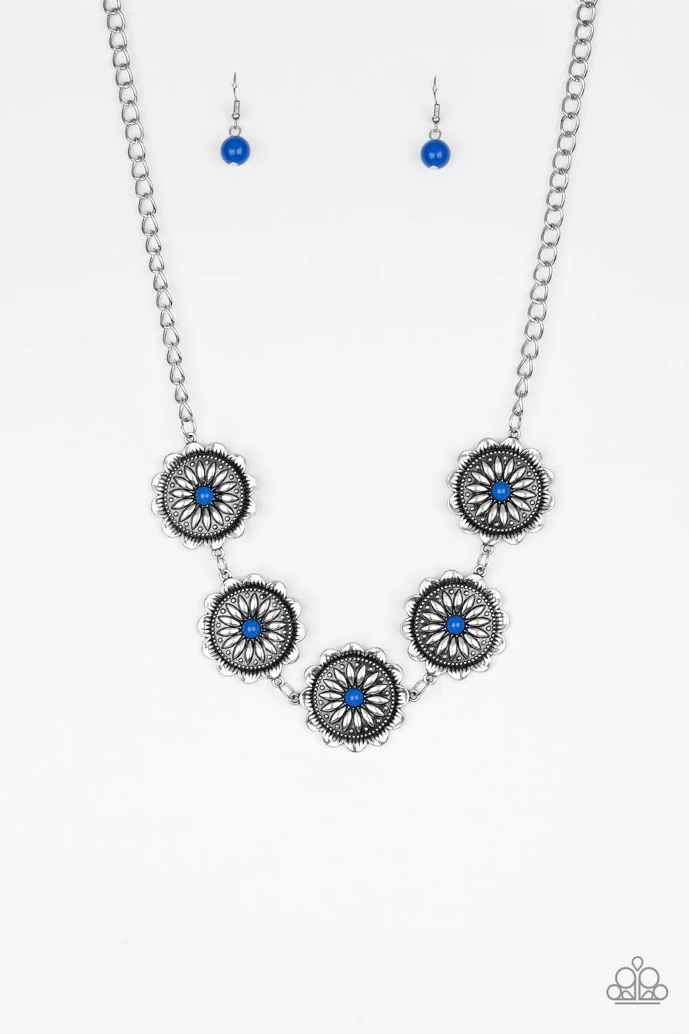 Paparazzi Necklace ~ Me-dallions, Myself, and I - Blue