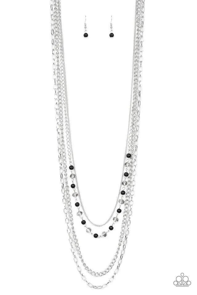 Paparazzi SoHo Sophistication Black Necklace Set