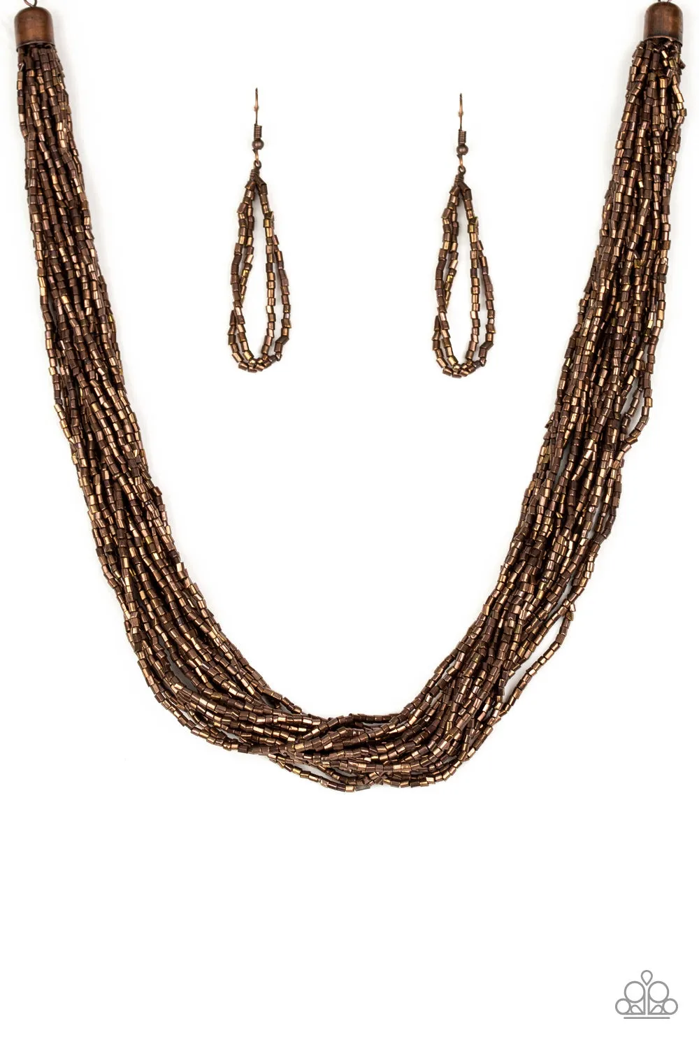 Paparazzi The Speed of STARLIGHT Copper Necklace Set