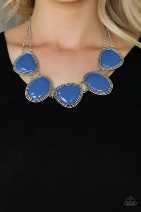 Paparazzi Viva La VIVID Blue Necklace Set