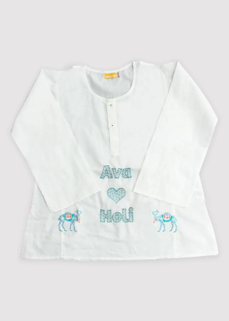 Personalized Holi Kurta Set