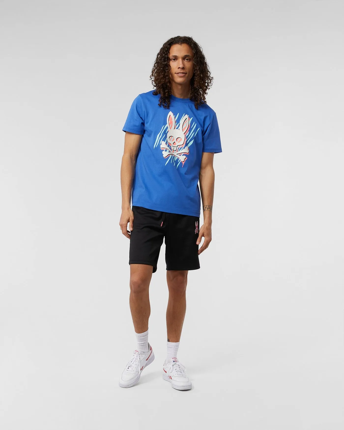 Psycho Bunny Mens Milby Graphic Tee - Bright Royal