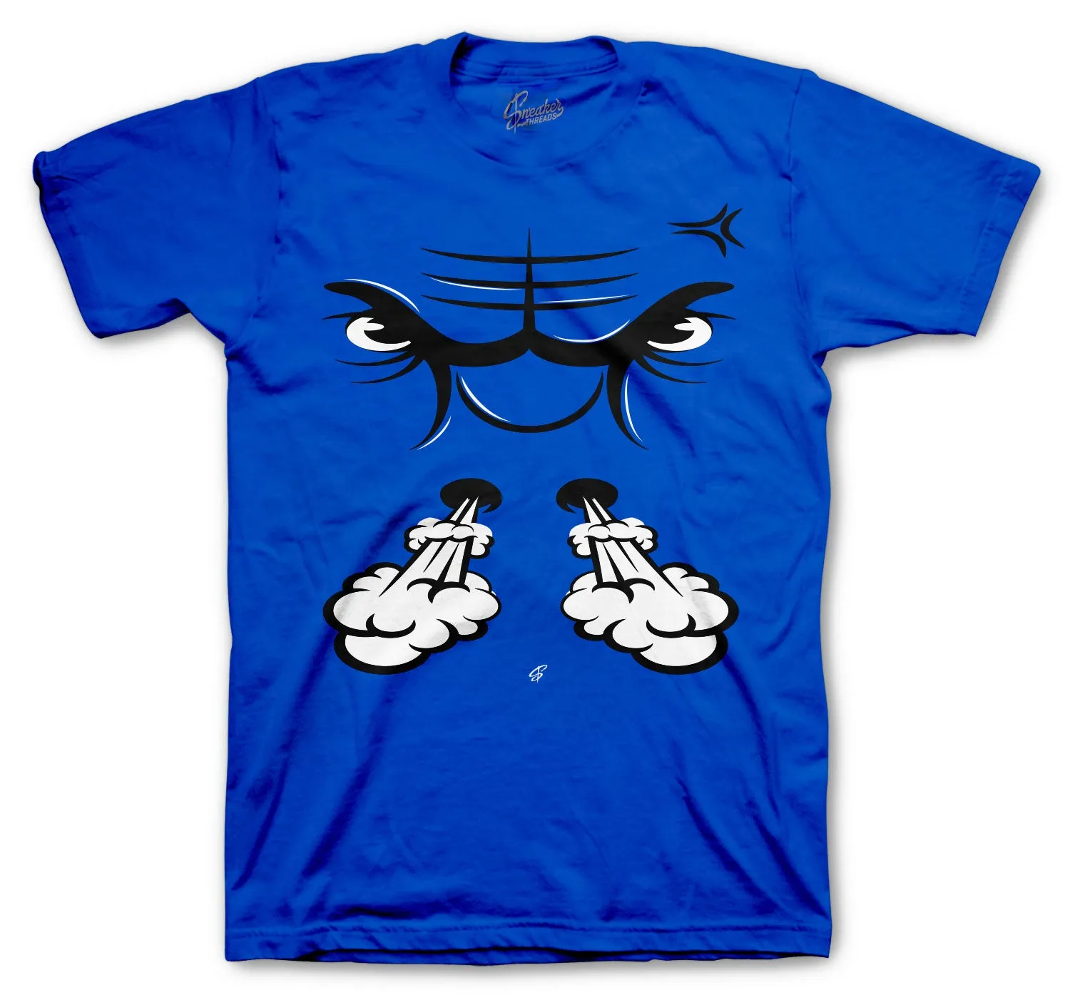 Retro 5 Racer Blue Raging Face Shirt