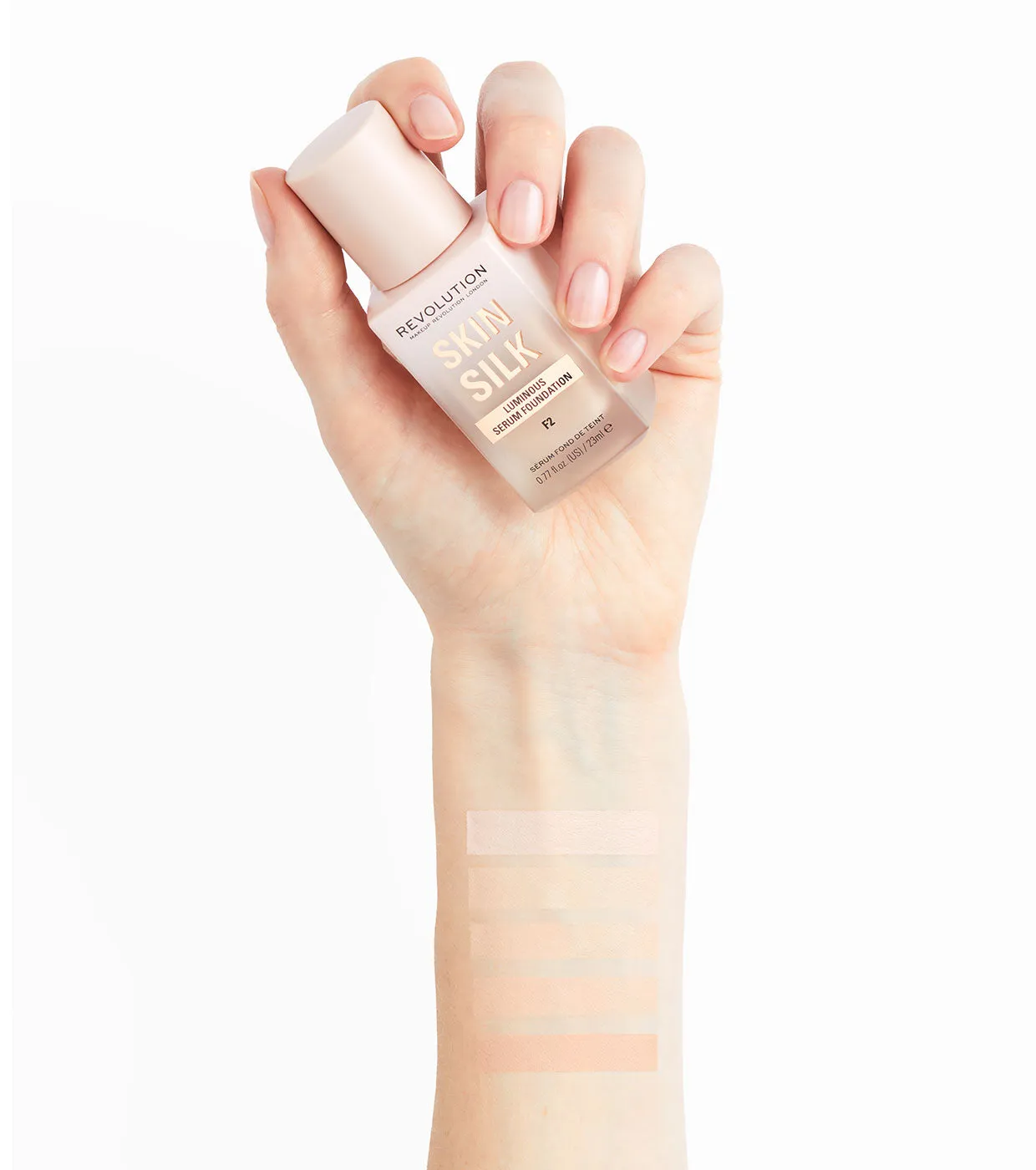 Revolution - Base de maquillaje Skin Silk Serum Foundation - F2