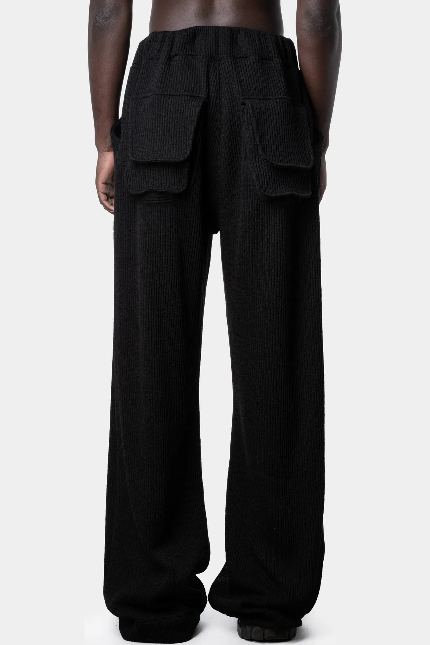 Ribbed palazzo pants