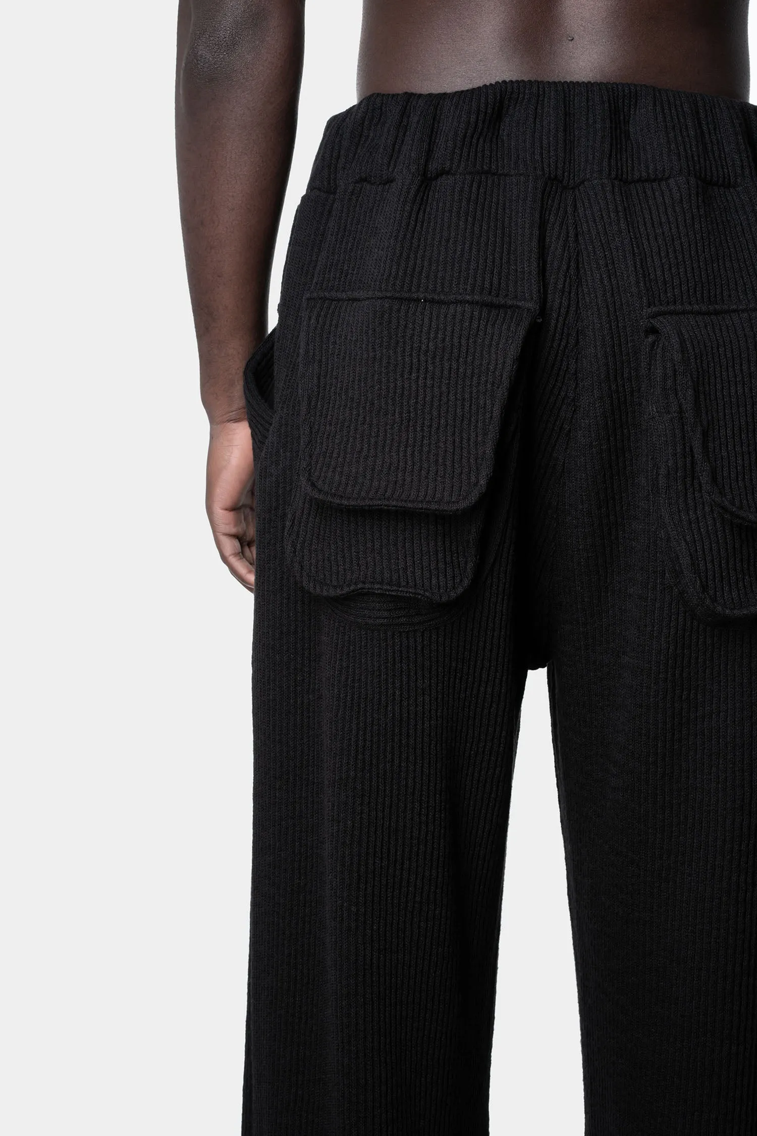 Ribbed palazzo pants