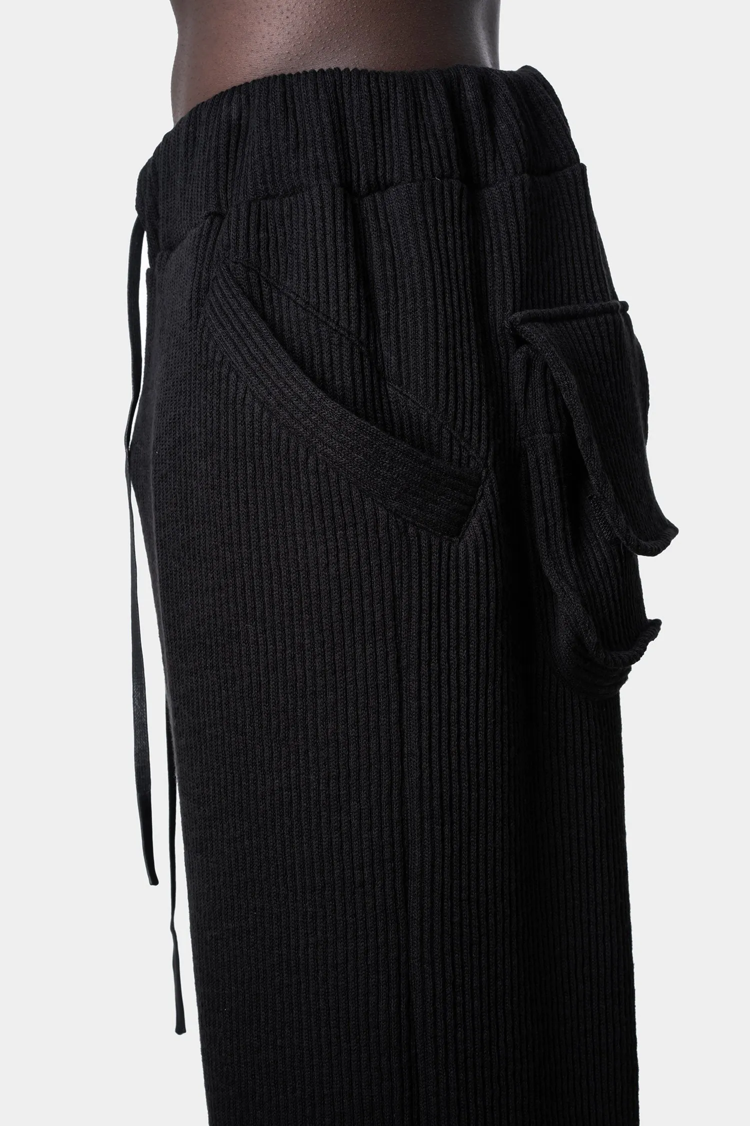 Ribbed palazzo pants