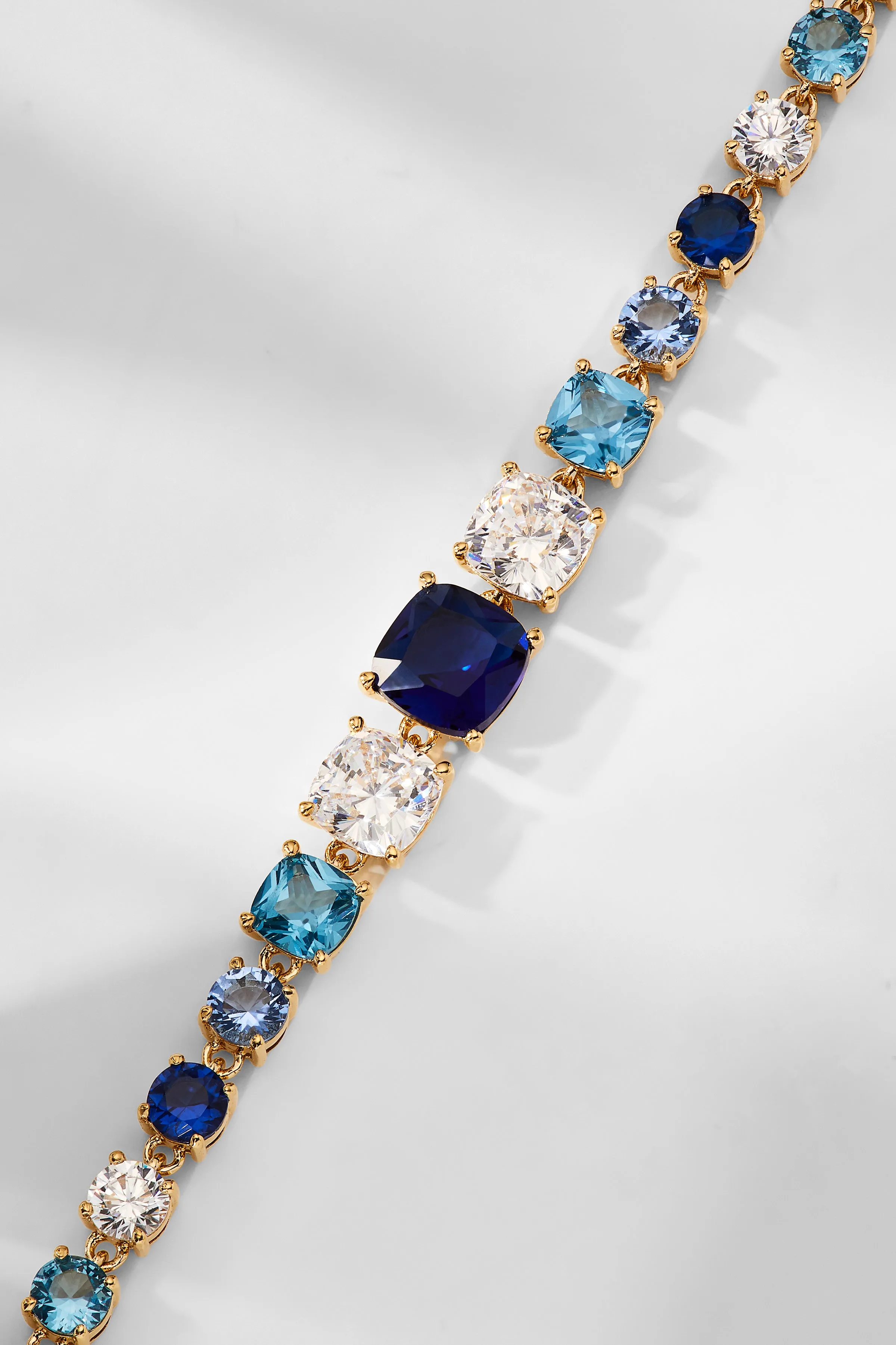 ROCKSTARS BLUE MIXED CZ LINE BRACELET