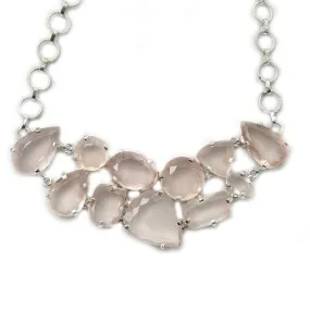 Rose Quartz Chunky Bohemain Necklace