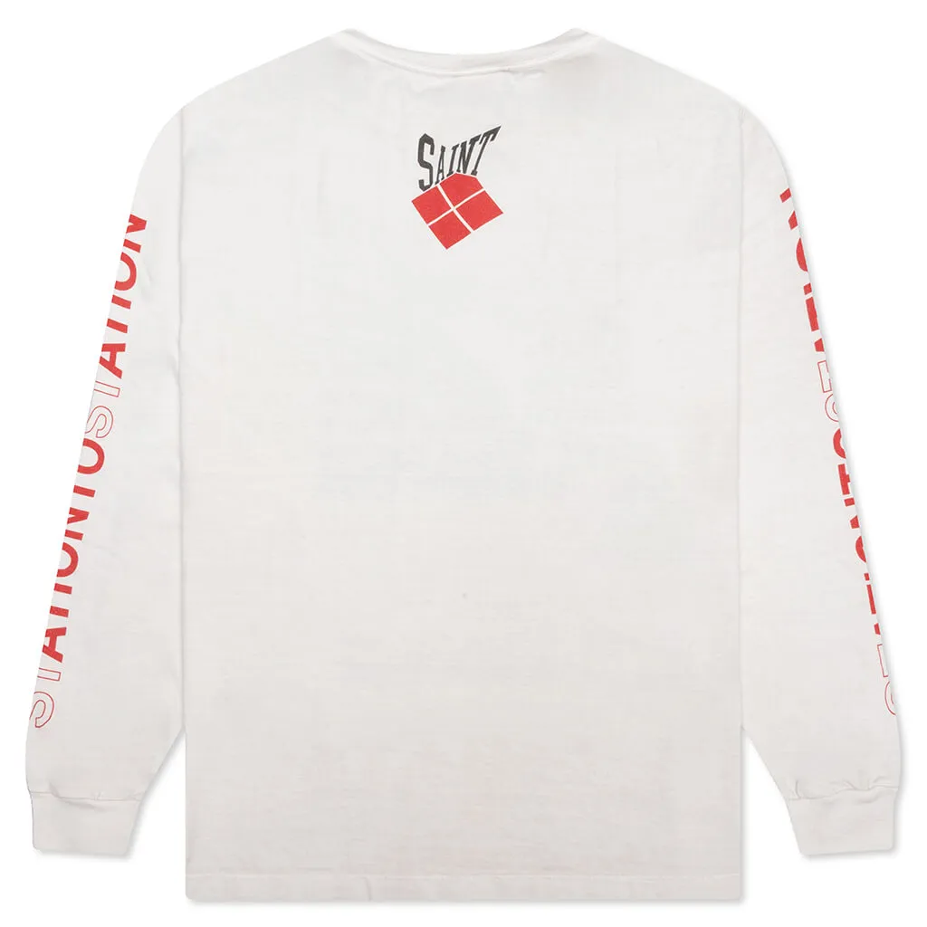 Saint Michael x David Bowie Station L/S Tee - White