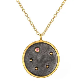 Satya Zodiac Libra Pink Tourmaline Necklace