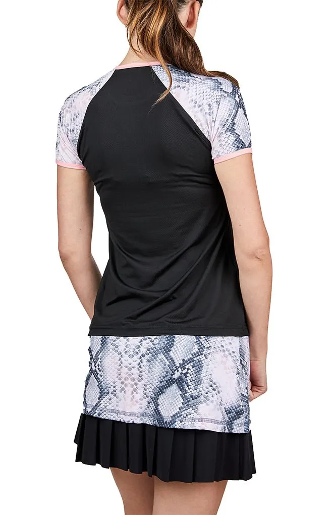 Short Sleeve - Rose Anaconda - FINAL SALE