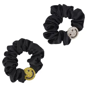 SMILEY CRYSTAL SCRUNCHIE