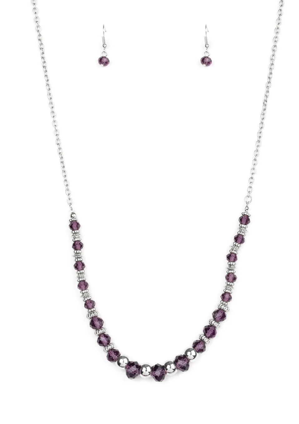 Stratosphere Sparkle Purple Necklace Set