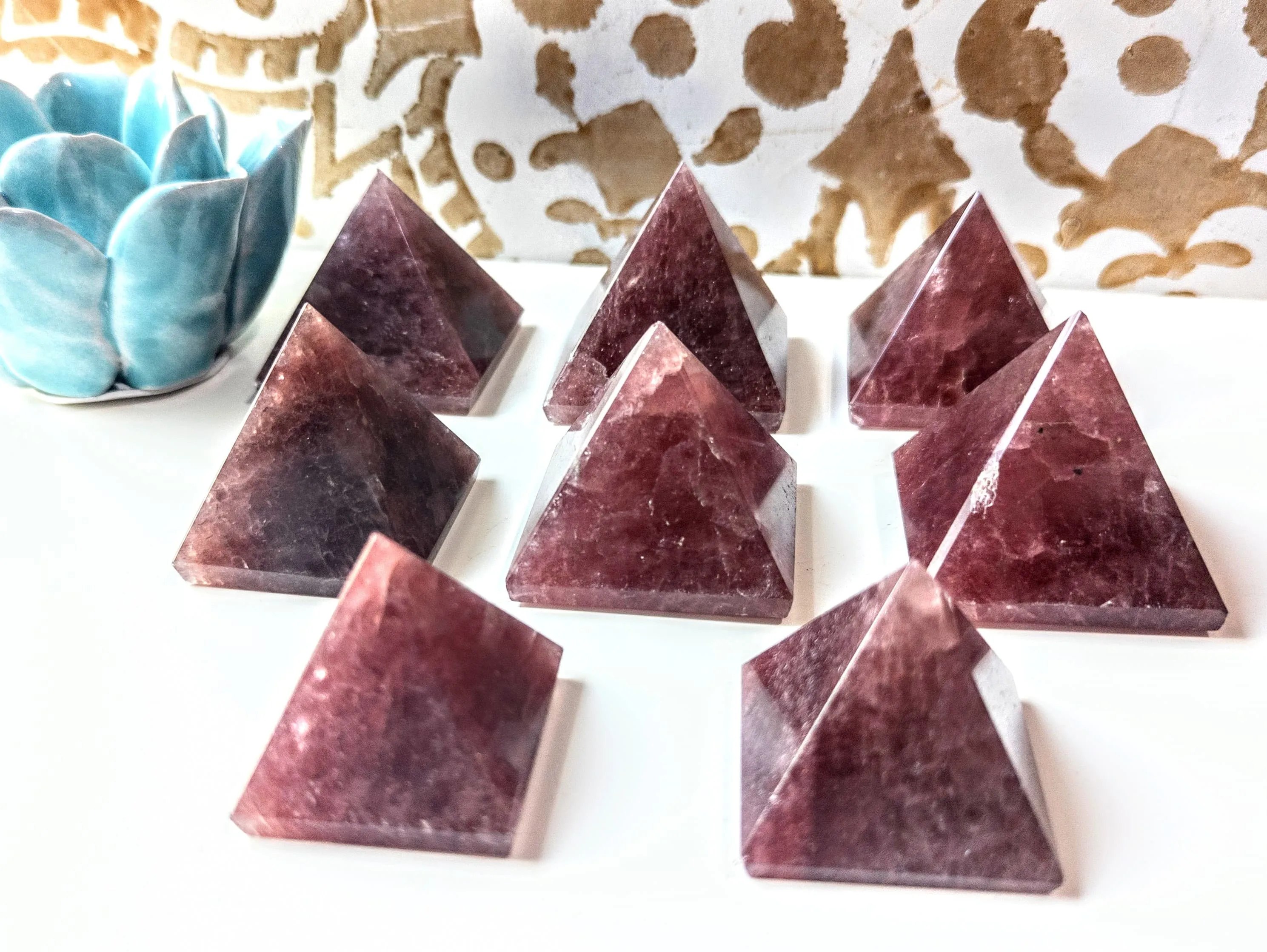 Strawberry Quartz Pyramid