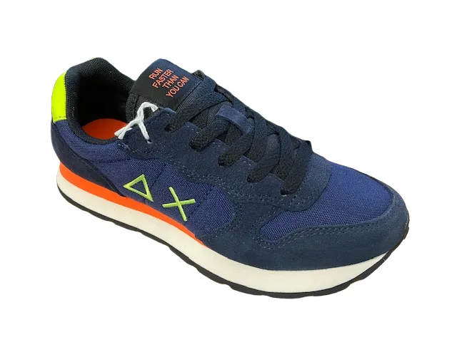 Sun68 boys' sneakers Tom Fluo Z42302T 07 navy blue