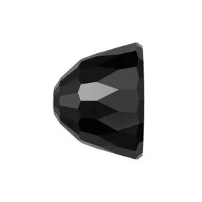 Swarovski 5542 11mm Small Dome Bead - Jet Hematite (Sold by the Piece)