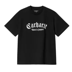 T-shirt Donna Carhartt WIP S/S Onyx Script Nero