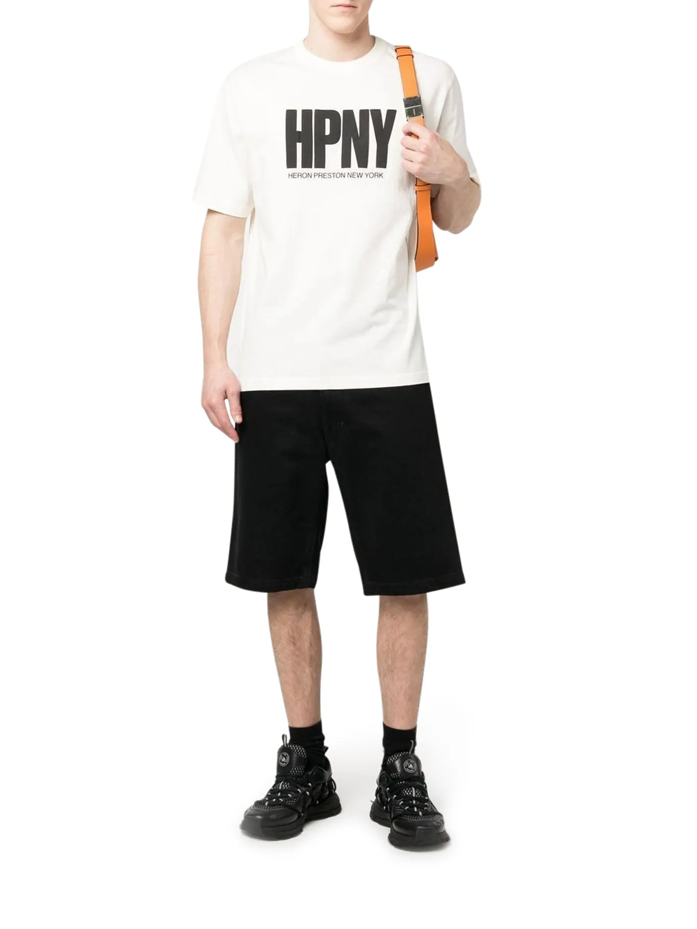 T-SHIRT IN ORGANIC COTTON WITH REG HPNY LOGO PRINT