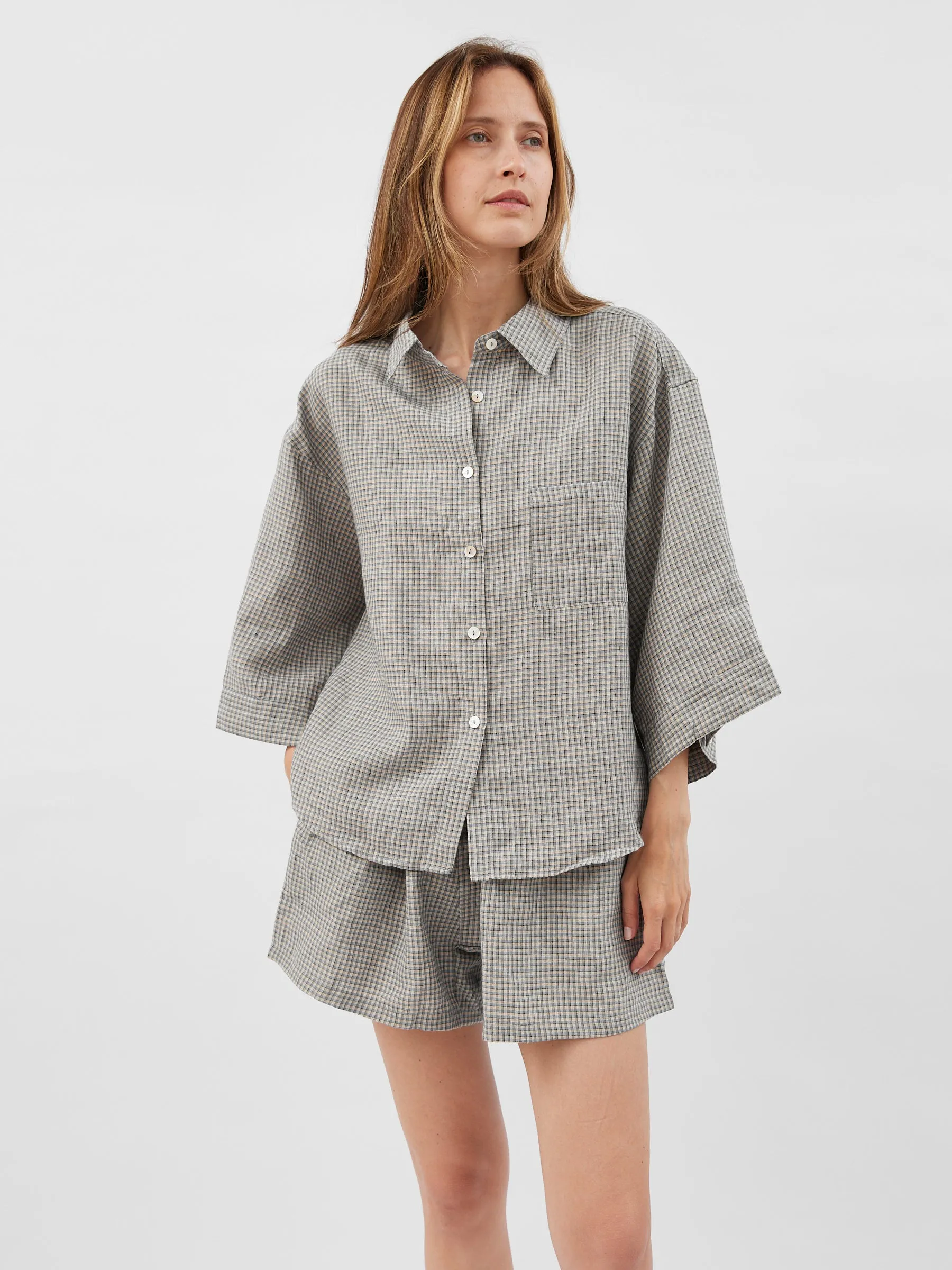 The 03 Linen Loungewear Set Short