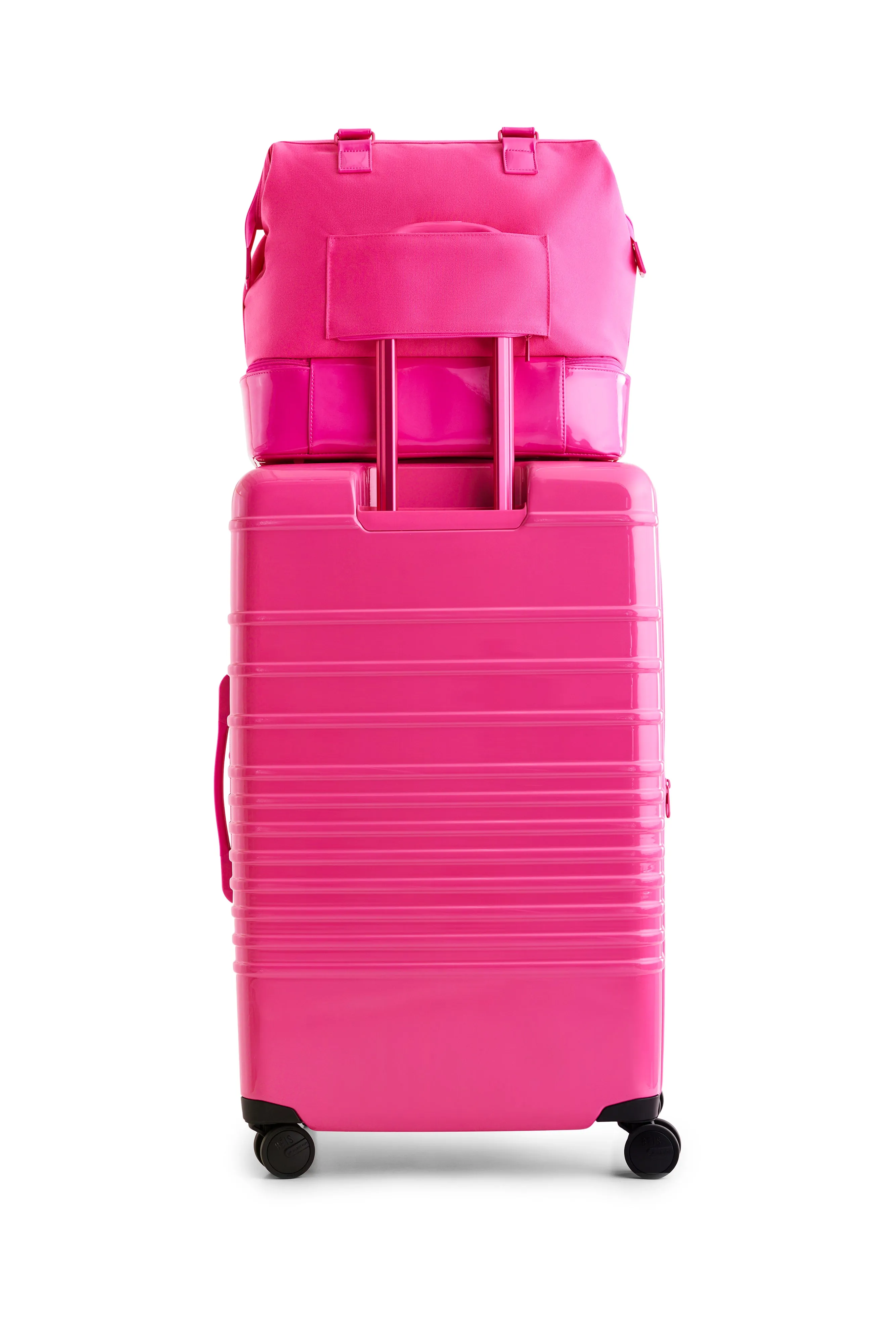 The Large Check-In Roller in Barbie Pink