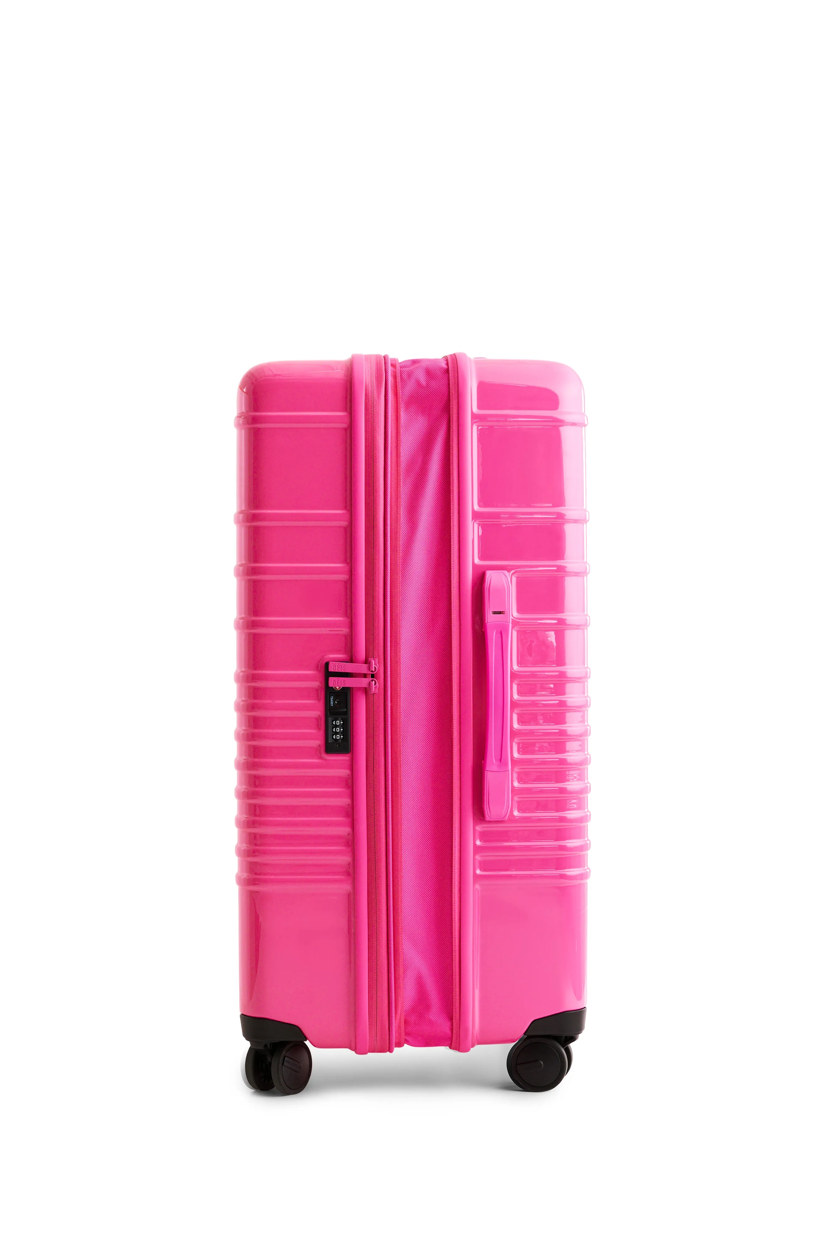 The Large Check-In Roller in Barbie Pink