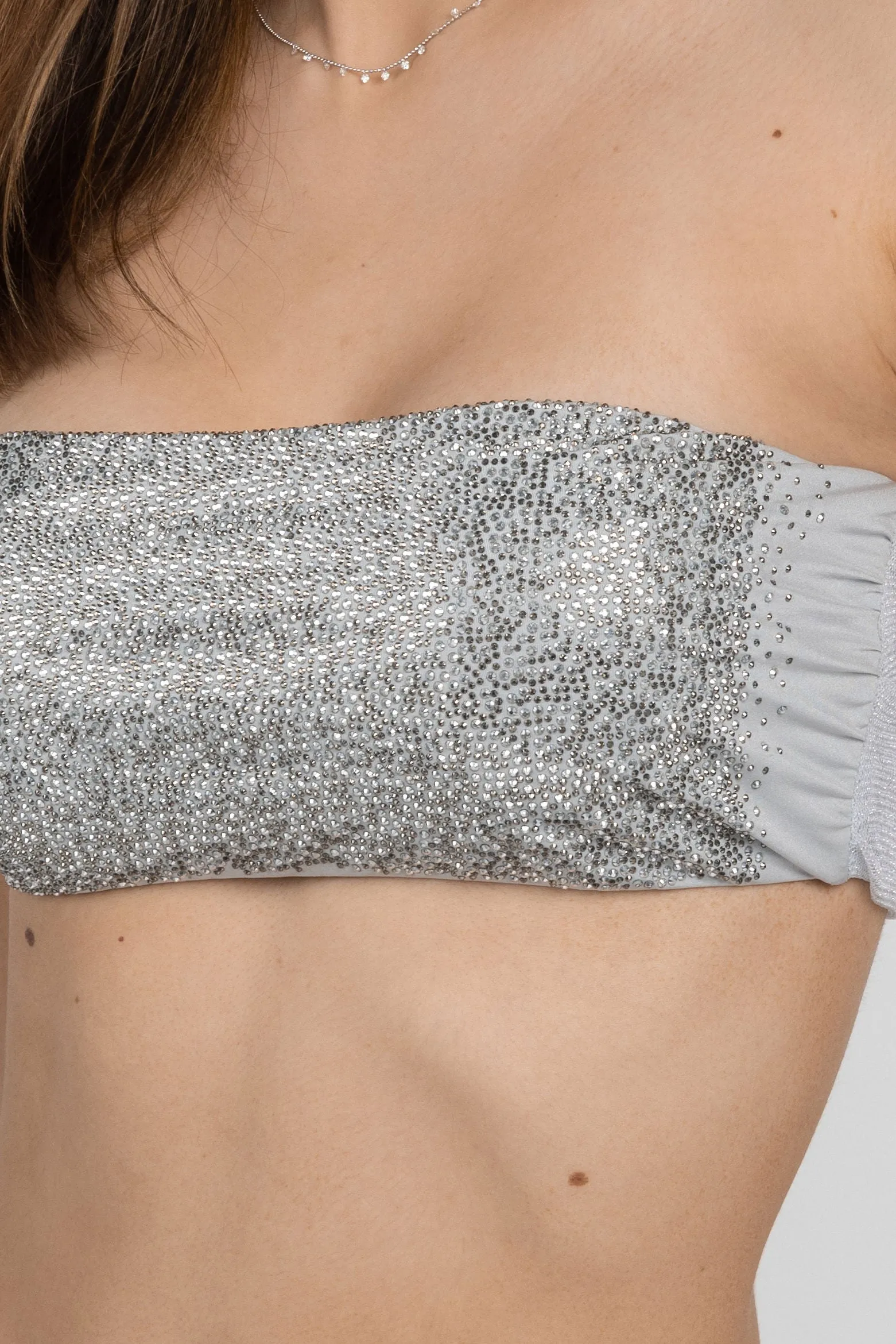 'The Magic Chest' Crystal Strass Bandeau in Silver