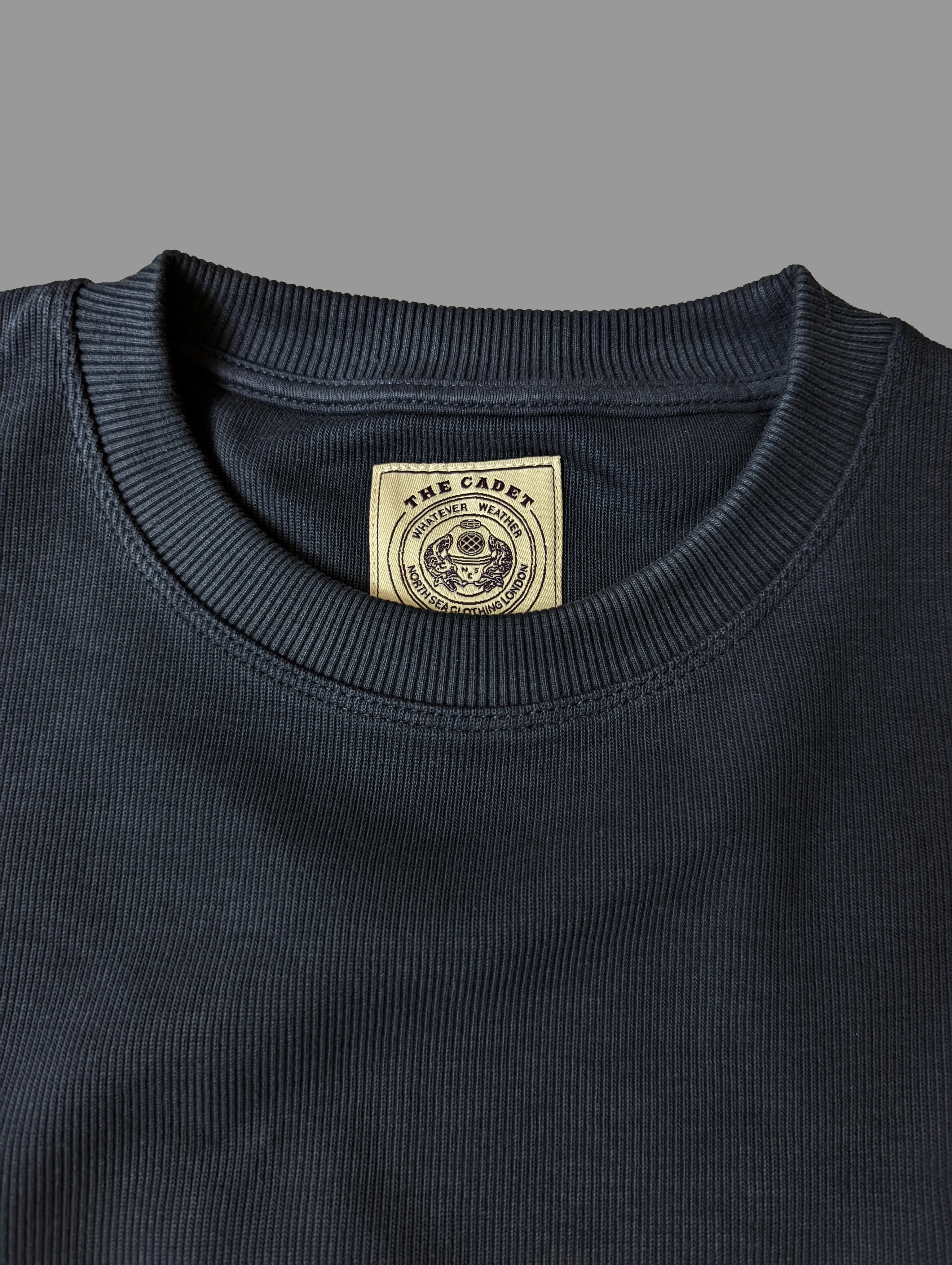 THE NEW CADET HEAVY LONG SLEEVE CREW - NAVY