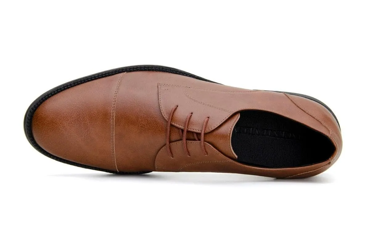 'Tivoli' classic vegan leather Chukka by Vincente Verde -  cognac