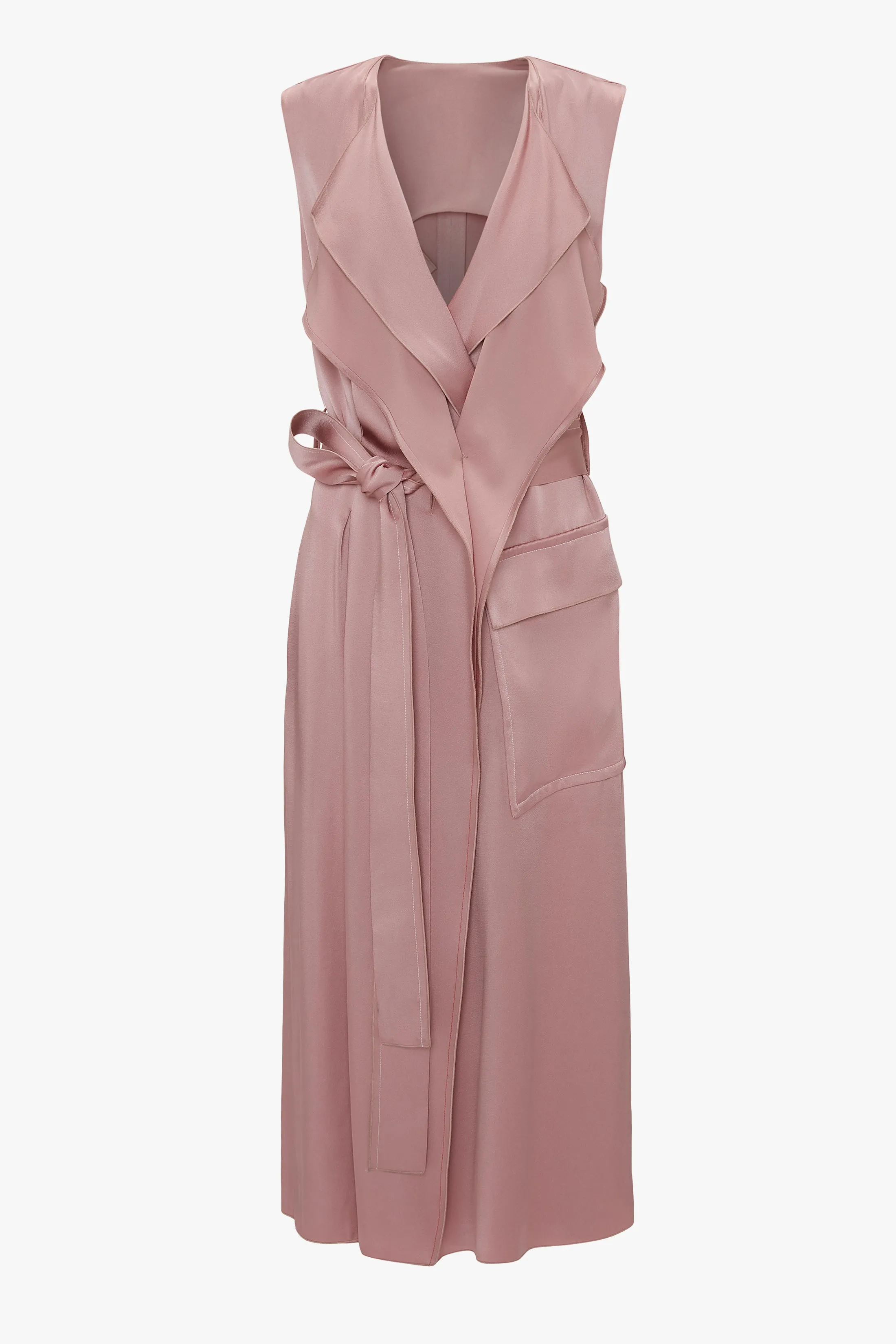 Trench Dress In Peony