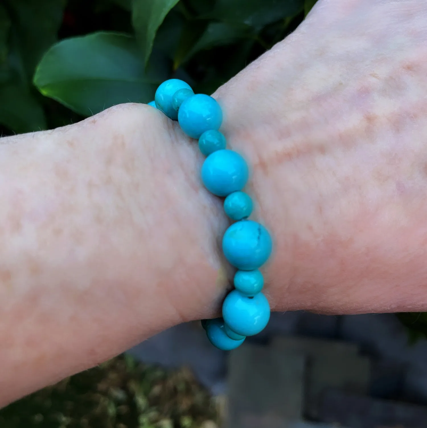 Turquoise Beaded Stretch Bracelet