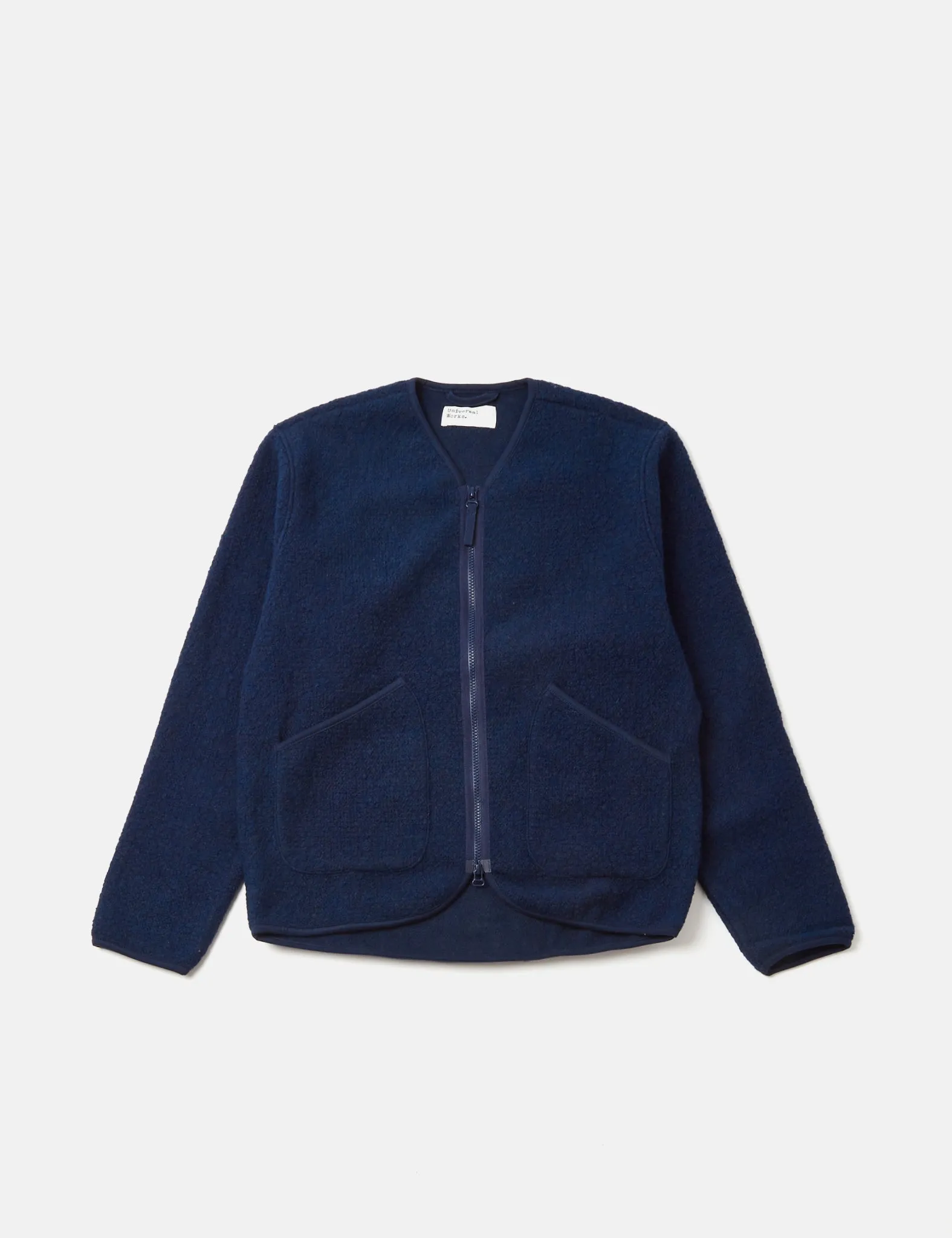 Universal Works Zip Liner Jacket - Navy Blue