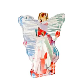 Violet Acrylic Angel - Large