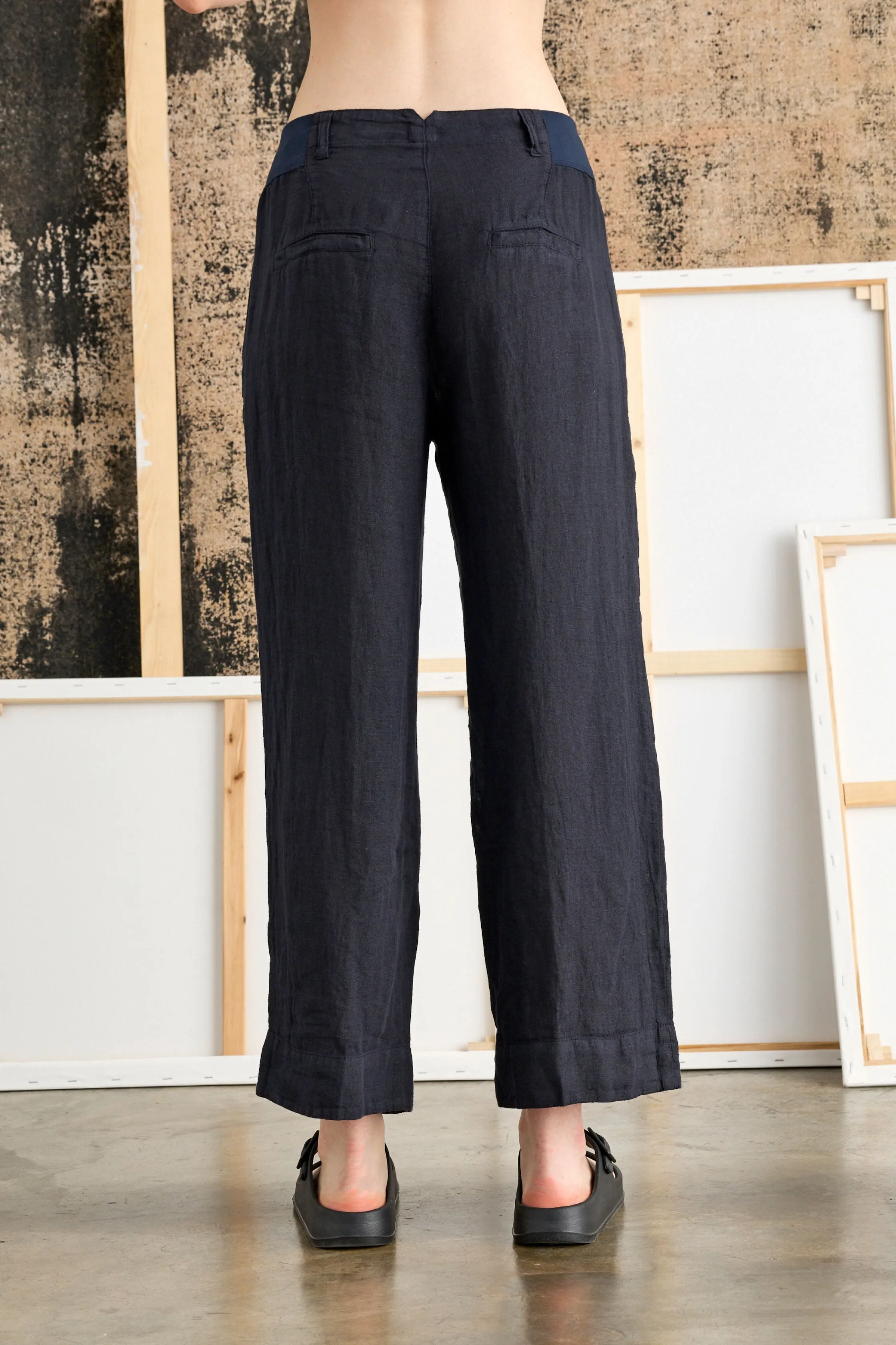 Wide Leg Pants Garment-Dyed 06RU 7023