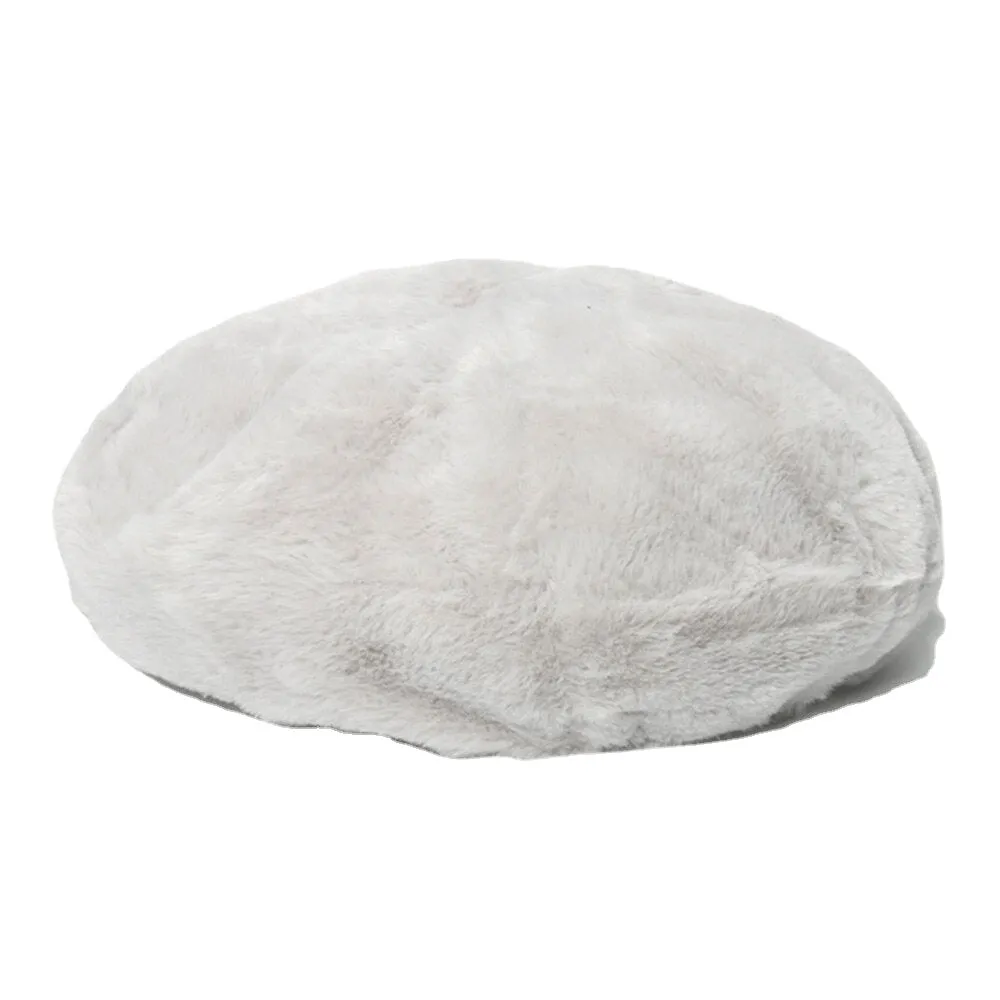 Women Newsboy Hats Faux Rabbit Fur Autumn Winter Cold Protection Painter Cap Beret