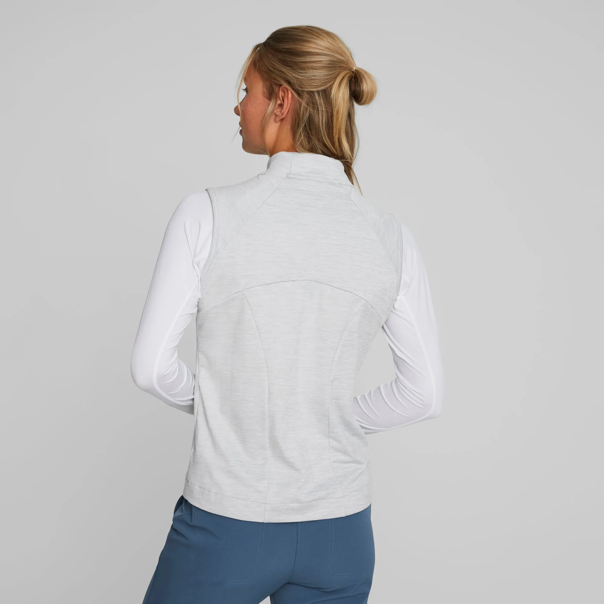 Women's CLOUDSPUN Heather Full Zip Golf Vest