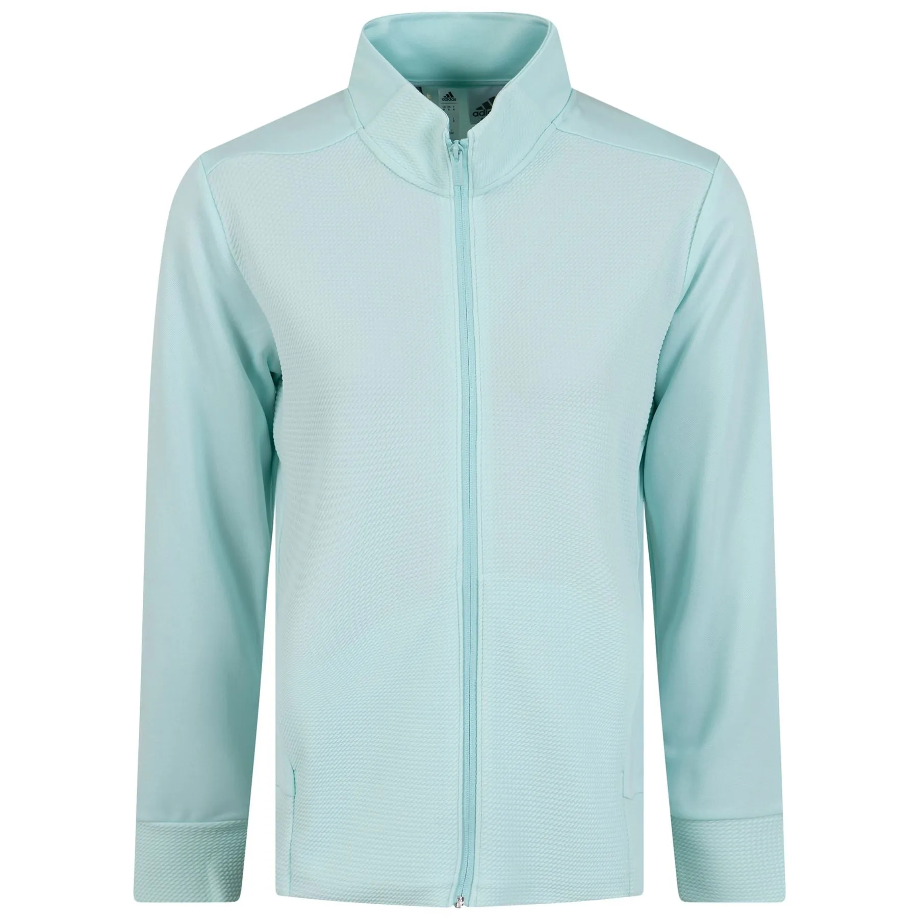 Womens Textured Full Zip Mid Layer Semi Flash Aqua - W23