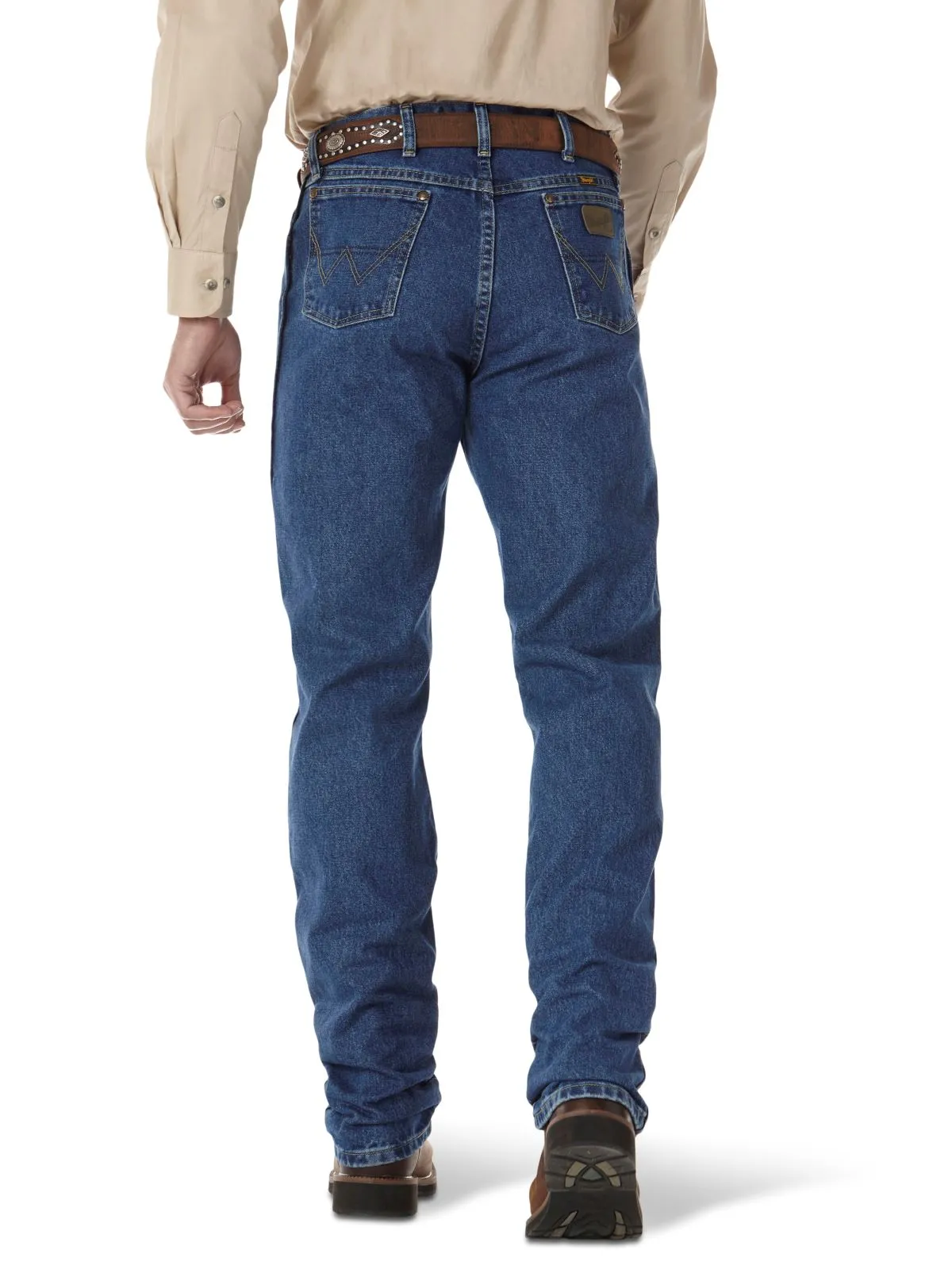 'Wrangler' Men's George Strait Cowboy Cut Original Fit - Heavyweight Stone Denim